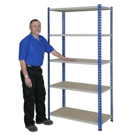 J Rivet Steel Boltless Shelving  - Width: 915mm or 1220mm x Height: 1830mm