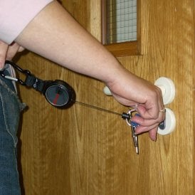Karabiner Key Reel with Key Ring