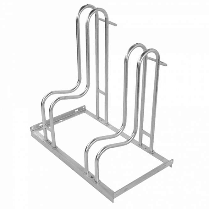 Large Wheel Floor Mounted Bike Rack 2 - 6 Bikes for upto 64mm Tyres