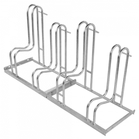 Large Wheel Floor Mounted Bike Rack 2 - 6 Bikes for upto 64mm Tyres