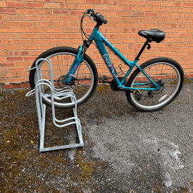 Large Wheel Floor Mounted Bike Rack 2 - 6 Bikes for upto 64mm Tyres