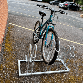 Large Wheel Floor Mounted Bike Rack 2 - 6 Bikes for upto 64mm Tyres