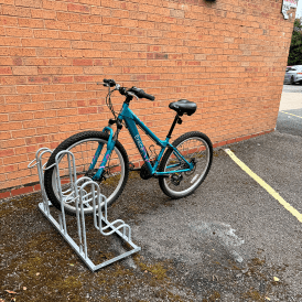 Large Wheel Floor Mounted Bike Rack 2 - 6 Bikes for upto 64mm Tyres