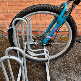 Large Wheel Floor Mounted Bike Rack 2 - 6 Bikes for upto 64mm Tyres