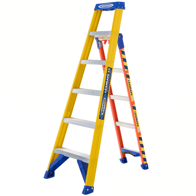 Leansafe Fibre Glass 3 in 1 Multi-Purpose Ladder