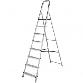 Lightweight Folding Aluminium Platform Step Ladders 3-8 Tread EN131 Professional