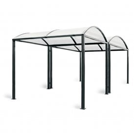 M Barrel Modular Bike Shelter - 6 Bikes