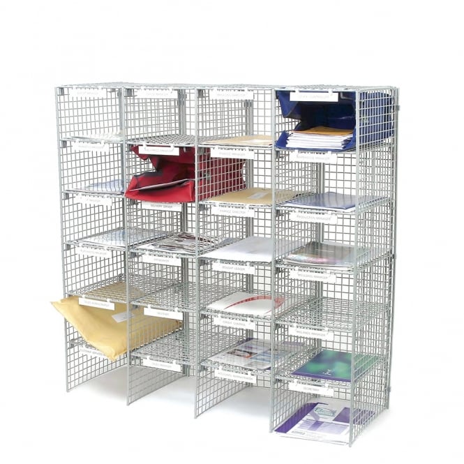 Mailroom Wire Sorting Unit - 24 Compartments