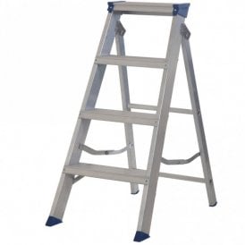MasterTrade Aluminium Swingback Step Ladder EN131 Professional