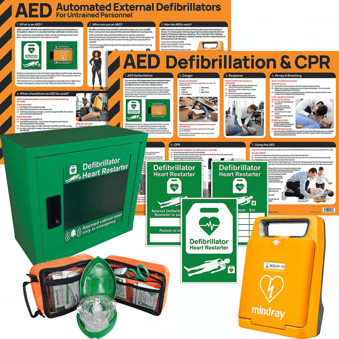 Mindray C1A Fully Automatic Defibrillator Bundle With Cabinet