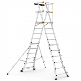 Mobile Aluminium Folding Telescopic Platform Step Ladder