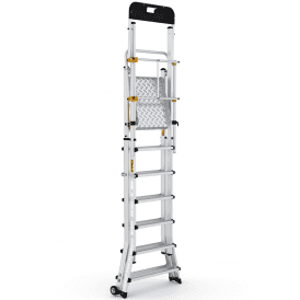 Mobile Aluminium Folding Telescopic Platform Step Ladder