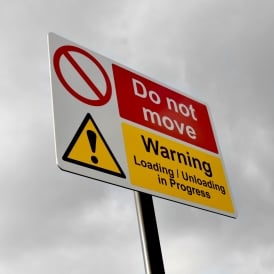Mobile Lorry Halt Freestanding Sign