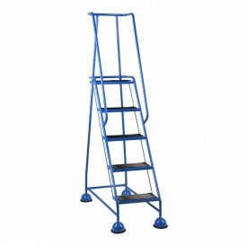 Mobile Safety Step Ladders Domed Feet 2, 3, 4 or 5 Anti Slip Treads