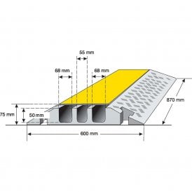 Modular Vehicle Cable Protection Ramps