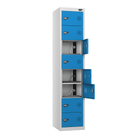 Multi Compartment Charging Locker 450mm Deep with a Standard UK 3-Pin Plug