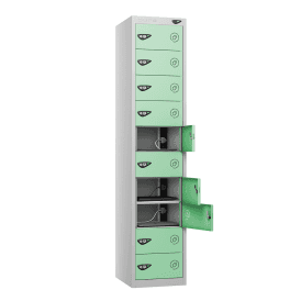 Multi Compartment Charging Locker 450mm Deep with a Standard UK 3-Pin Plug