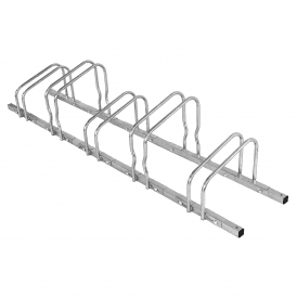 Multi-Flex Adjustable Width Floor Mounted Bike Rack 2 - 5 Bikes for up to 135mm Tyres