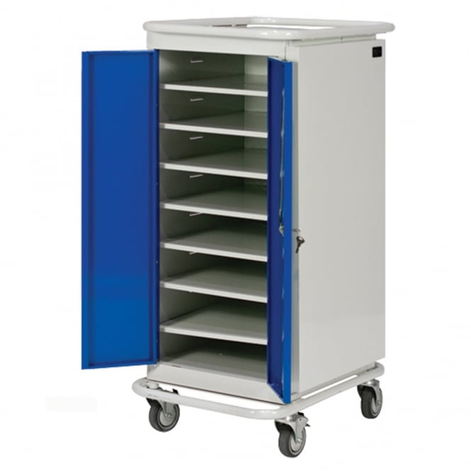 Narrow Aisle Laptop & Device Charging Trolley Locker with Cam/Key Lock