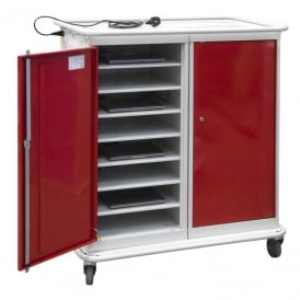 Narrow Aisle Laptop & Device Charging Trolley Locker with Cam/Key Lock