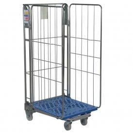 Nestable Roll Pallets with plastic base 3 or 4 sided