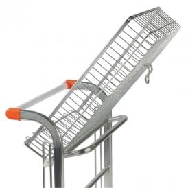 Nestable Stock Trolley with folding basket 500kg