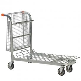 Nestable Stock Trolley with folding basket 500kg