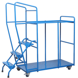 Order Picking Trolley with 2 Steel Shelves 210kg