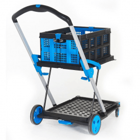 Plastic Clever Folding Box/Shelf Trolley 70kg