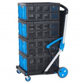 Plastic Clever Folding Box/Shelf Trolley 70kg
