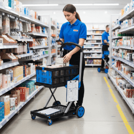 Plastic Clever Folding Box/Shelf Trolley 70kg