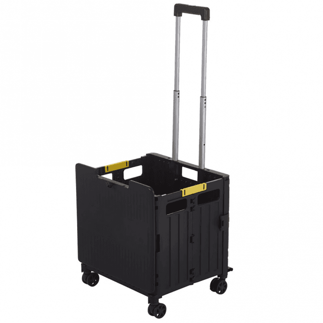 Plastic Folding Box Trolley with Multi Directional Castors 35kg