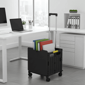 Plastic Folding Box Trolley with Multi Directional Castors 35kg