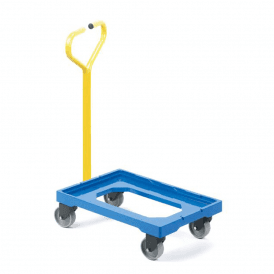 Plastic Open Dolly for Euro Containers 250kg with Handle