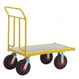 Platform Trolley 1000 x 600mm with Solid Rubber or Pneumatic Wheels 400kg