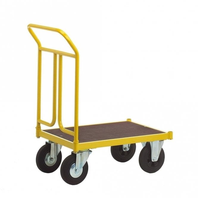 Platform Trolley 750 x 500mm with Solid Rubber or Pneumatic Wheels 400kg