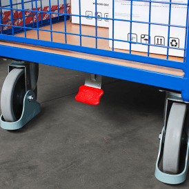 Platform Trolley with Mesh Ends and Brake 500kg