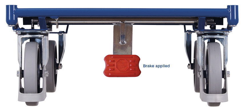 Platform Trolley with Mesh Ends and Brake 500kg
