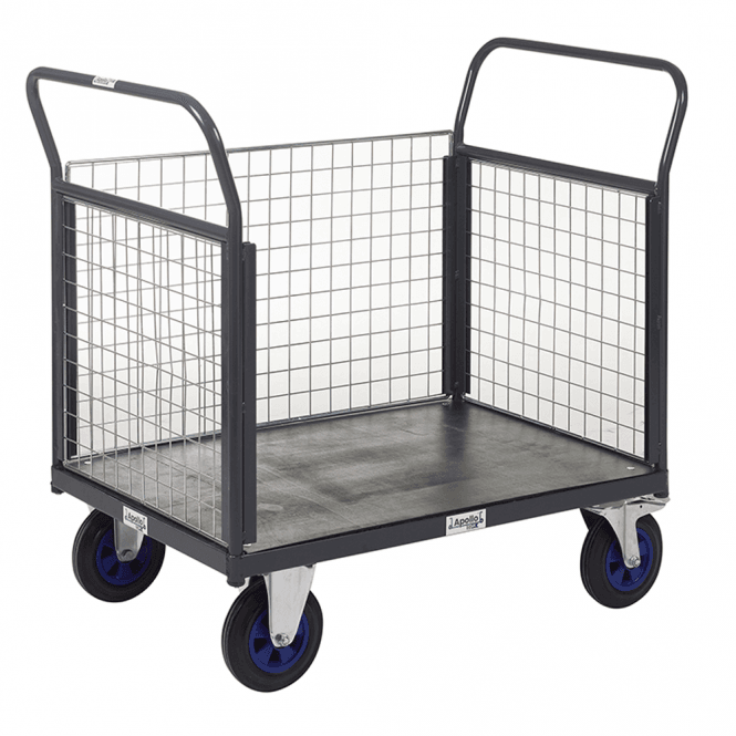 Platform Truck with 3 Mesh Sides 600kg