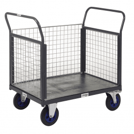 Platform Truck with 3 Mesh Sides 600kg