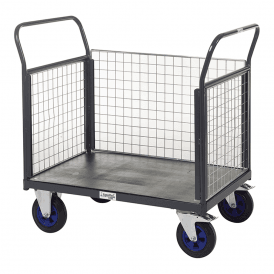 Platform Truck with 3 Mesh Sides 600kg