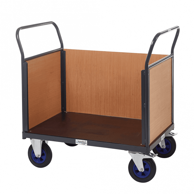 Platform Truck with 3 Timber Sides 600kg