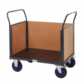 Platform Truck with 3 Timber Sides 600kg