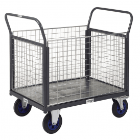 Platform Truck with 4 Mesh Sides 600kg