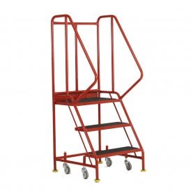 Premier Steel Mobile Safety Steps 3 - 6 Anti Slip Treads