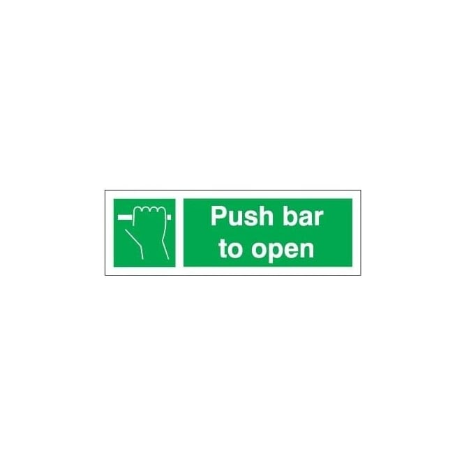 Push bar to open Sign