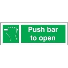 Push bar to open Sign