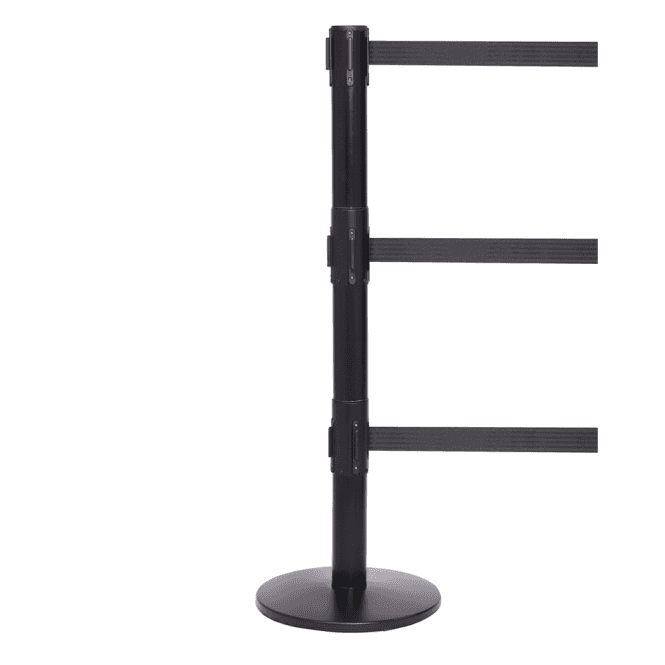 QueuePro 250 Triple Retractable Belt Barrier 3.4m