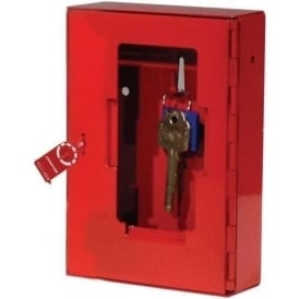 Red Glass Fronted Emergency Key Box