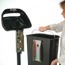 Regent Hooded Top Wall/Post Mounted Bin 50lt